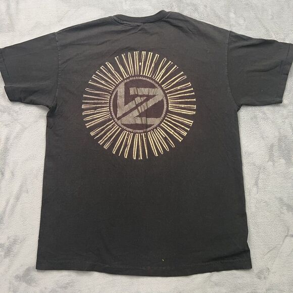 VTG Led Zeppelin Sky Is Full... T-Shirt Medium Black Single Stitch Distressed - Picture 2 of 11